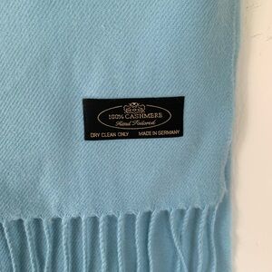 Sky Blue 100% Cashmere Scarf